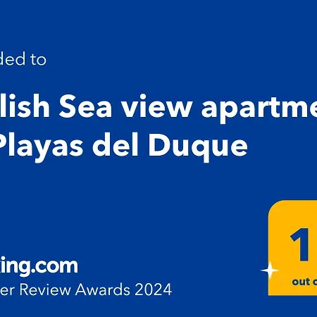 Stylish Sea View In Playas Del Duque 아파트